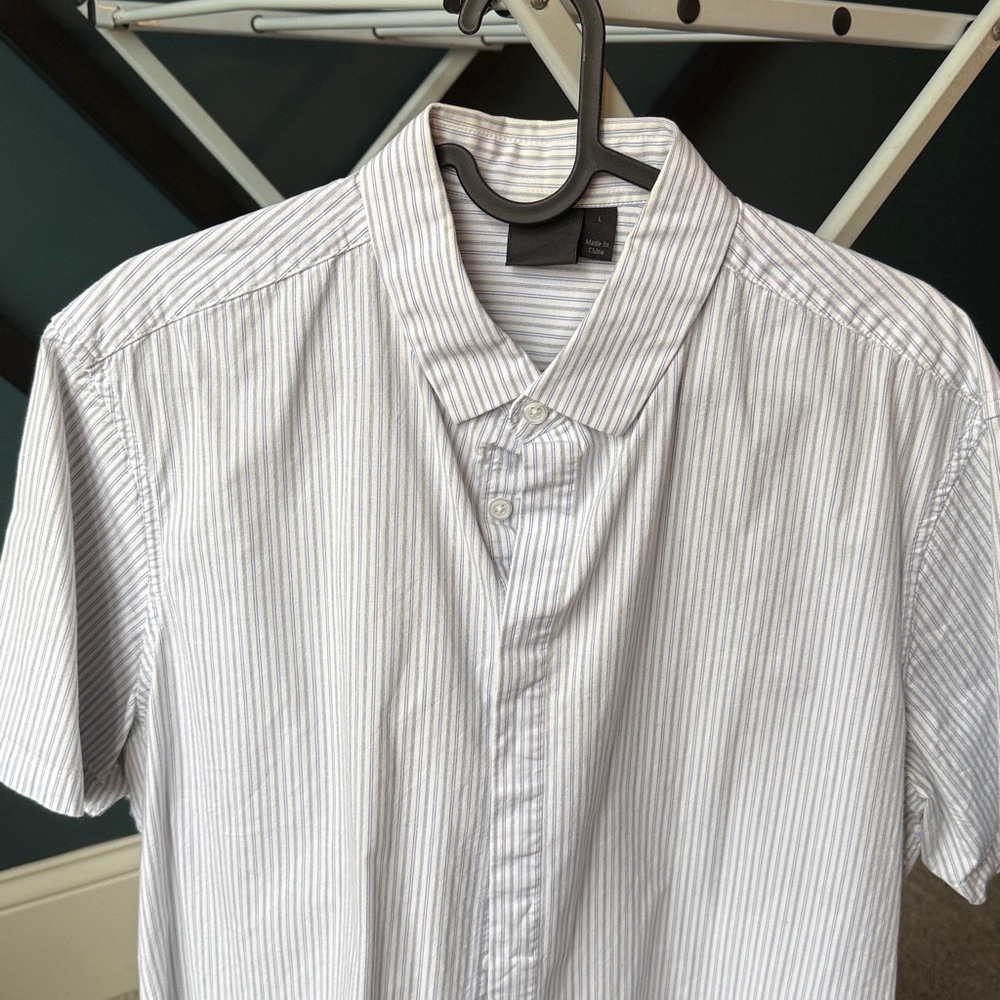 ASOS Blue and White Striped Shirt